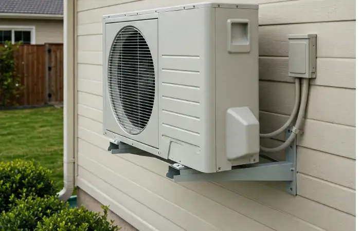 C unit installed on a wall